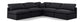 Indulge - Linen 5 Piece Modular Corner Armless Sectional