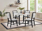 D180 - Dining Side Chair - Black / White