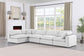 Comfy - 5 Piece Linen Modular Sectional