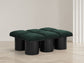 Pavilion - 6 Piece Modular Bench With Black Base