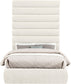 Adam - Chenille Fabric Bed With 89" Headboard