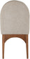 Waldorf - Chenille Dining Side Chair With Brown Legs