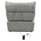 Fullar - Modular Power Motion Armless Recliner - Light Gary Chenille