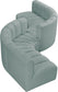 Arc - Faux Leather 6 Piece Modular Sofa