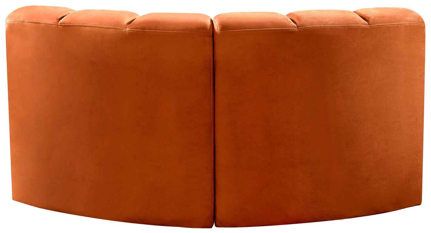 Arc - Velvet 2 Piece Modular Sofa