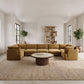 Hammond - Velvet Performance Fabric Upholstered 7 Piece U-Shaped Sectional