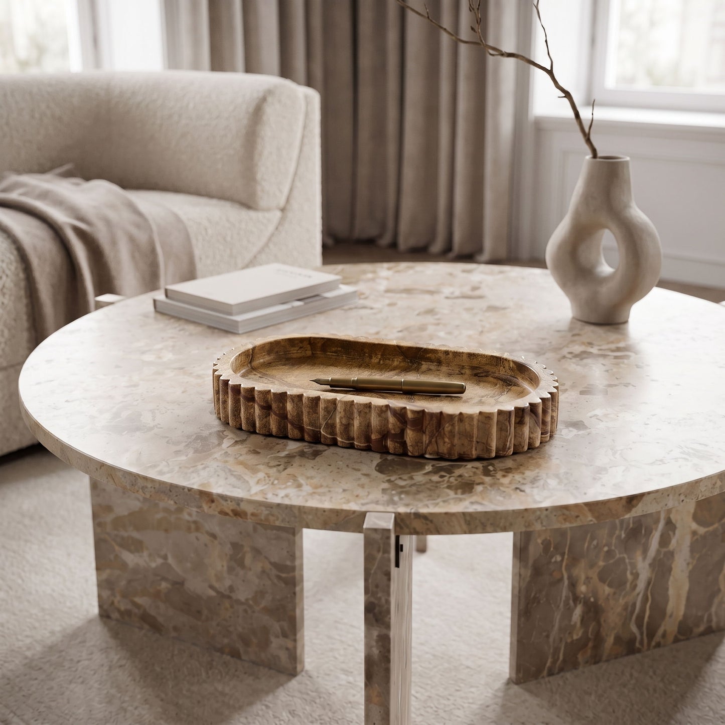 Khloe - Genuine Marble Tray