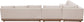 Solace - Olefin Fabric 5 Piece Outdoor Patio Modular Sectional