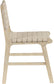 Entwine - Vegan Leather Upholstered Dining Chair - Painted Natural