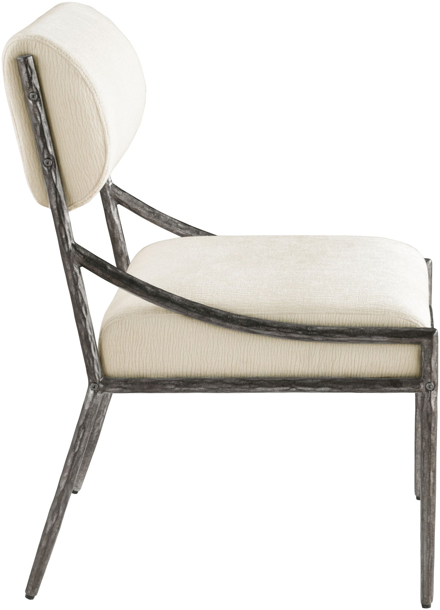 Bastille - Upholstered Dining Side Chair (Set of 2) - Silver Frame