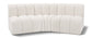 Arc - Boucle Fabric 3 Piece Modular Corner Sofa