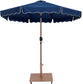 Amalfi - Aluminum Patio Umbrella - Light Brown Base / Light Brown Pole