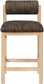 Roundhill - Fabric Counter Stool - Natural Frame