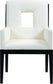 Gwendolyn - Faux Leather Dining Arm Chair With Black Frame