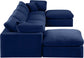 Comfy - 6 Piece Velvet Modular Double Chaise Sectional