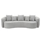 Barasa - Oversize Sofa With 5 Pillows - Gray