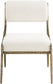 Bastille - Upholstered Dining Side Chair (Set of 2) - Brass Frame