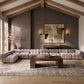 Orin - Velvet Performance Fabric Upholstered 8 Piece L-Shaped Sectional