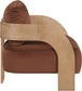 Cedra - Velvet Performance Fabric Upholstered Accent Chair - Cognac