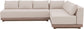 Solace - Olefin Performance Fabric 3 Piece Outdoor Patio Modular Sectional (Sofa, Loveseat & Corner Chair)