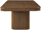 Mohari - Solid Wood And Oak Veneer 112" / 160" Dining Table