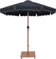 Amalfi - Aluminum Patio Umbrella - Light Brown Base / Light Brown Pole