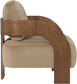 Cedra - Velvet Performance Fabric Upholstered Accent Chair - Brown Frame