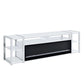 Midway - 80" TV Console With Firelight - White