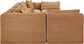 Shaggy - Fabric 7 Piece Modular U-Shaped Armless Sectional