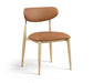 Ronda - Vegan Leather Upholstered Dining Side Chair - Natural Legs