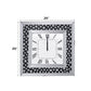 Nysa - Wall Clock - Mirrored & Faux Crystals