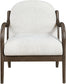 Helmsley - Performance Fabric Upholstered Accent Chair - Brown Frame