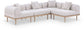 Laguna - 4 Piece 106.5" Upholstered Outdoor Patio Modular Sectional