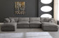 Cozy - 6 Piece Modular Double Chaise Sectional