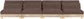 Turin - Chenille Fabric Upholstered Modular Sectional - Brown