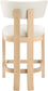 Lavrin - Vegan Leather Counter Stool (Set of 2) - Natural Base