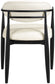 Riccio - Faux Leather Dining Arm Chair (Set of 2) - Black Frame