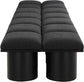 Pavilion - 14 Piece Modular Bench With Black Base
