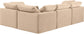 Indulge - Velvet 4 Piece Modular Corner Sectional