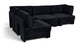 Hammond - Velvet Performance Fabric Upholstered 4 Piece Armless Sectional