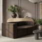 Rummi - Velvet Performance Fabric Upholstered 2 Piece Modular Loveseat