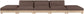 Turin - Chenille Fabric Upholstered Modular Sectional - Brown