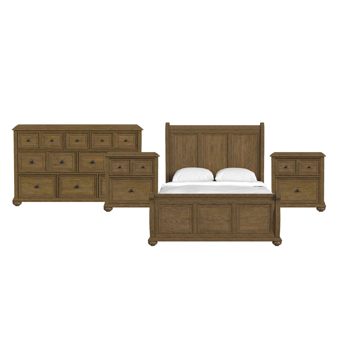 Heritage - Sleigh Bedroom Set - Black