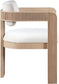 Sacha - Velvet Dining Chair With Natural Base (Set of 2)