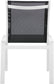 Nizuc - Outdoor Patio Dining Chair With White Frame (Set of 2)