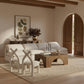 Indulge - Linen 4 Seat Modular Armless Sofa