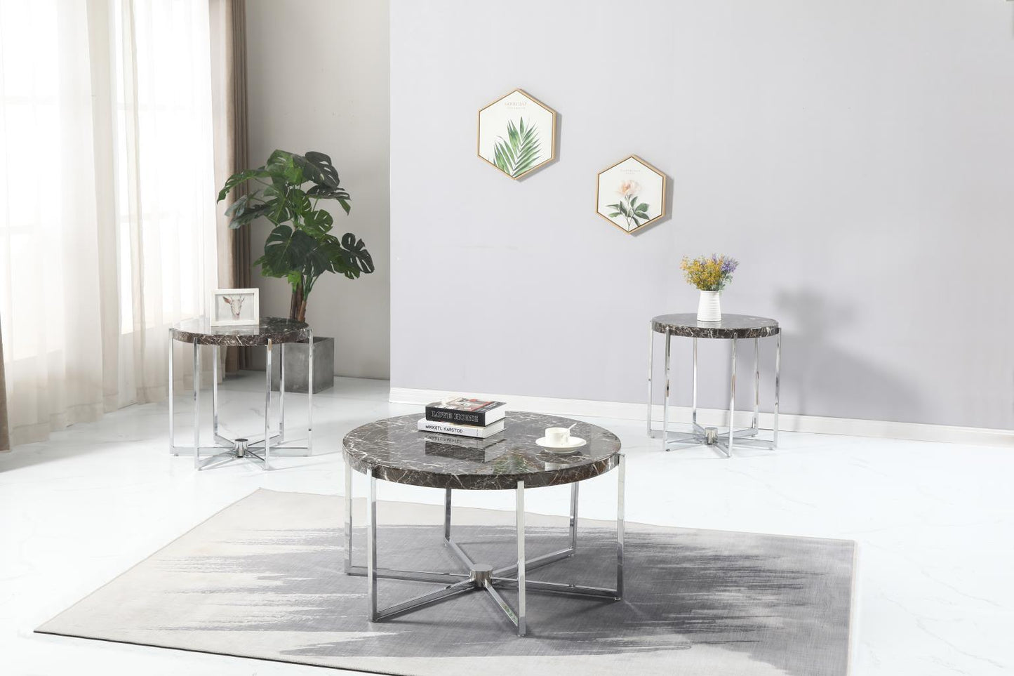 T270 - Table Set (Set of 3) - Brown