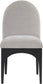 Waldorf - Chenille Dining Side Chair With Black Legs