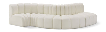 Arc - Faux Leather 5 Piece Modular Sofa