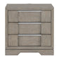 Kelis - 3 Drawer Nightstand With USB - Gray
